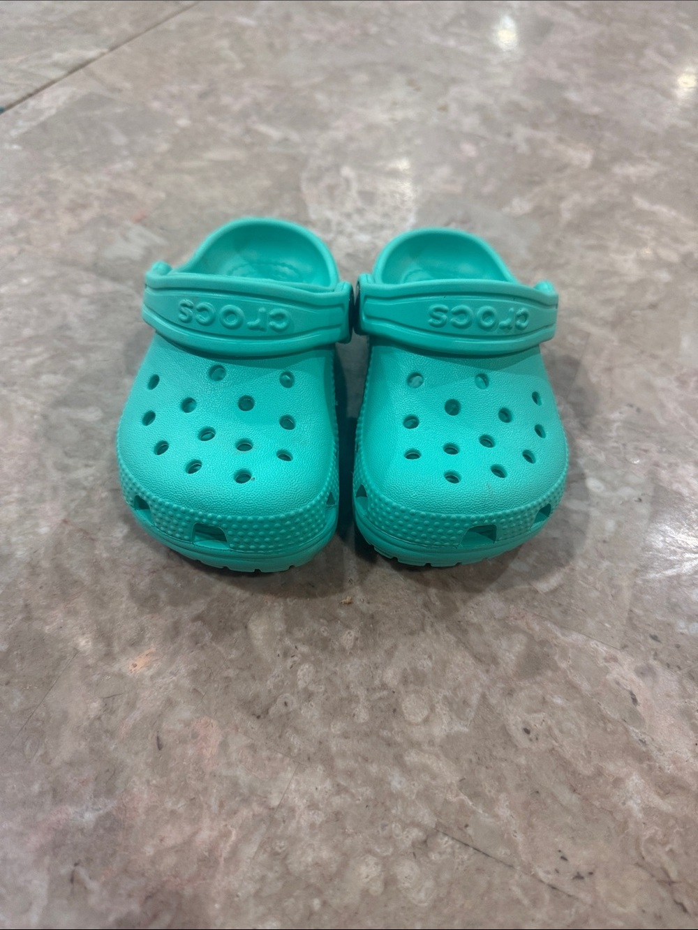 CROCS Kids Classic Clog in Aqua Teal